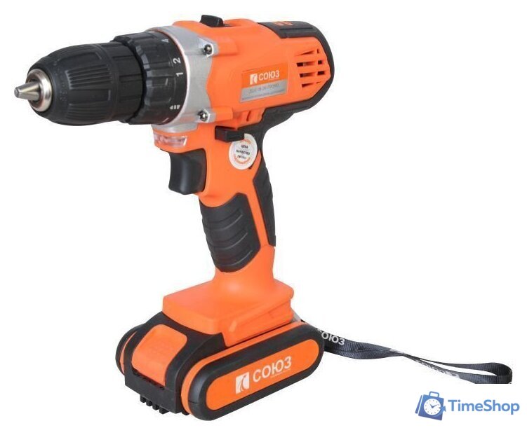 Дрель-шуруповерт Союз ДШС-18-2К-Промо (с 2-мя АКБ, кейс) - Изображение №2 — Интернет-магазин Time-Shop