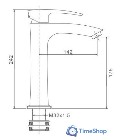 Смеситель Gappo G1007-78 - Изображение №2 — Интернет-магазин Time-Shop