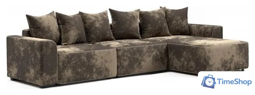 Угловой диван Sempla Монреаль 4 (тиффани коричневый/мора бежевый) - Изображение №8 — Интернет-магазин Time-Shop