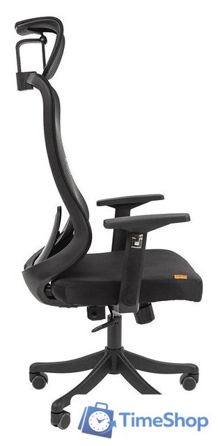 Офисное кресло CHAIRMAN CH563 (черный пластик/черный) - Изображение №3 — Интернет-магазин Time-Shop