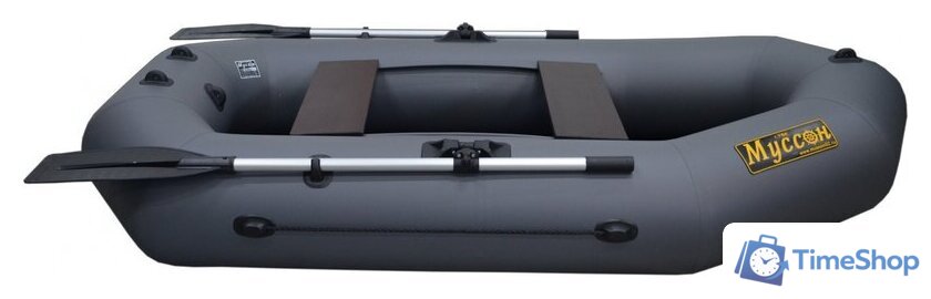 Гребная лодка Муссон R-240 (серый) - Изображение №4 — Интернет-магазин Time-Shop