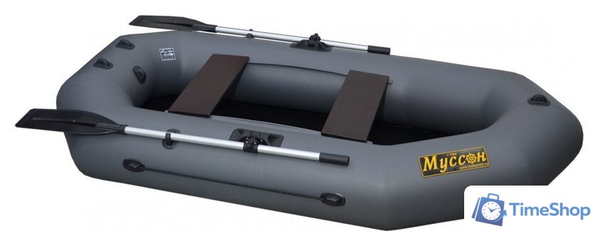 Гребная лодка Муссон R-240 (серый) - Изображение №3 — Интернет-магазин Time-Shop