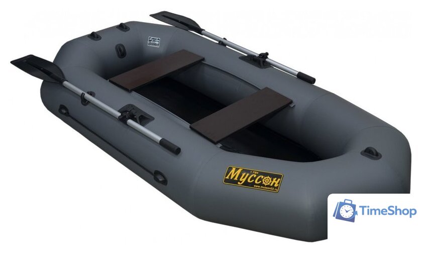 Гребная лодка Муссон R-240 (серый) - Изображение №5 — Интернет-магазин Time-Shop