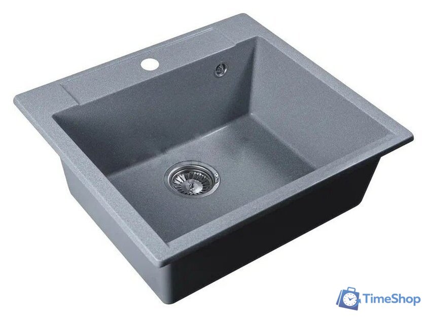 Кухонная мойка Marblan Cubi (серебристый, с сифоном) - Изображение №2 — Интернет-магазин Time-Shop