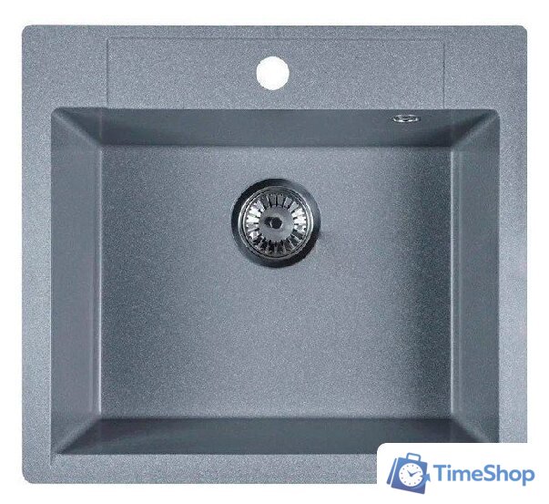 Кухонная мойка Marblan Cubi (серебристый, с сифоном) - Изображение №1 — Интернет-магазин Time-Shop