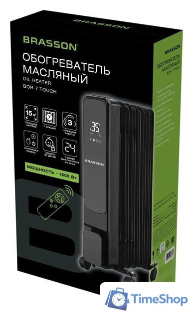 Масляный радиатор BRASSON BOR-7 - Изображение №9 — Интернет-магазин Time-Shop
