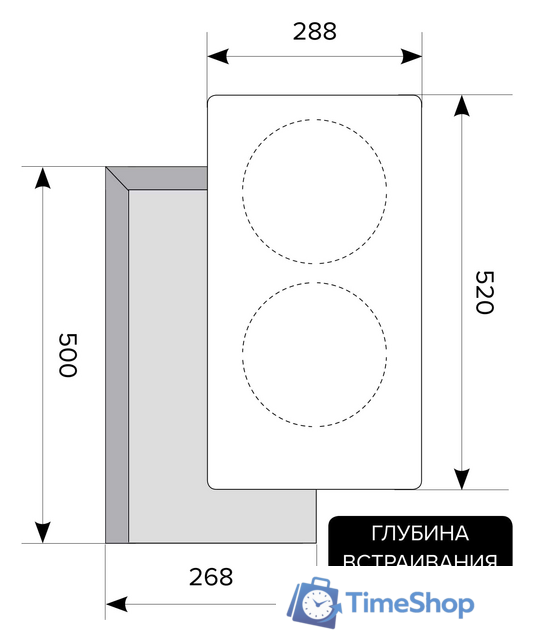 Варочная панель LEX EVI 320 F BL - Изображение №2 — Интернет-магазин Time-Shop