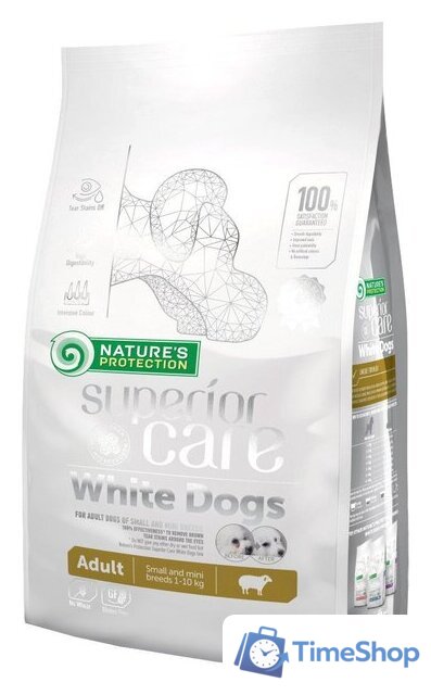Сухой корм для собак Nature's Protection SC White Dogs Lamb Adult Small and Mini Breeds NPSC45664 10 кг - Изображение №1 — Интернет-магазин Time-Shop