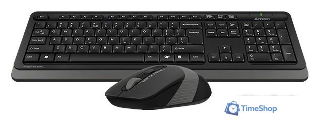 Офисный набор A4Tech Fstyler FG1010 (черный/серый) - Изображение №2 — Интернет-магазин Time-Shop