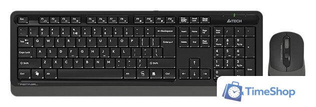 Офисный набор A4Tech Fstyler FG1010 (черный/серый) - Изображение №1 — Интернет-магазин Time-Shop