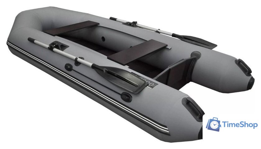 Моторно-гребная лодка Муссон 2800 СК LIGHT (серый) - Изображение №3 — Интернет-магазин Time-Shop