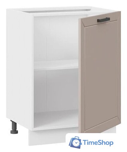 Шкаф напольный Трия Лорас 1Н6 с одной дверью (белый/холст латте) - Изображение №2 — Интернет-магазин Time-Shop