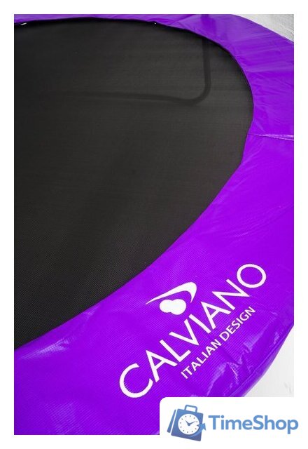 Батут Calviano Inside Master Purple 374 см - 12ft (внутренняя сетка, с лестницей) - Изображение №3 — Интернет-магазин Time-Shop