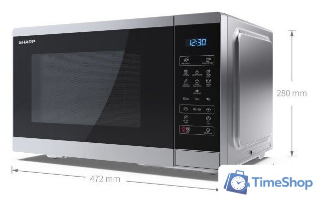 Микроволновая печь Sharp YC-MS252AE-S - Изображение №5 — Интернет-магазин Time-Shop