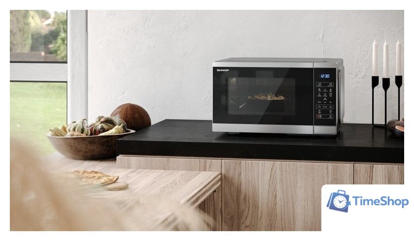 Микроволновая печь Sharp YC-MS252AE-S - Изображение №6 — Интернет-магазин Time-Shop