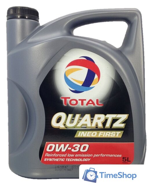 Моторное масло Total Quartz Ineo First 0W-30 ACEA C1 5л - Изображение №1 — Интернет-магазин Time-Shop