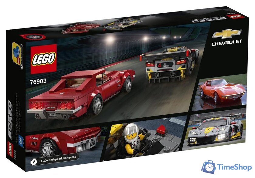 Конструктор LEGO Speed Champions 76903 Chevrolet Corvette C8.R and 1968 Chevrolet - Изображение №2 — Интернет-магазин Time-Shop