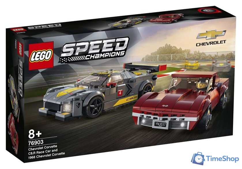 Конструктор LEGO Speed Champions 76903 Chevrolet Corvette C8.R and 1968 Chevrolet - Изображение №1 — Интернет-магазин Time-Shop