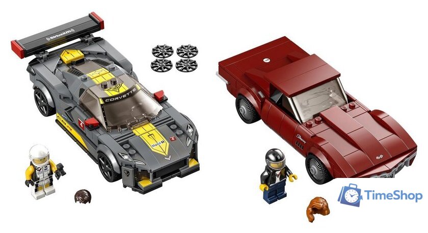 Конструктор LEGO Speed Champions 76903 Chevrolet Corvette C8.R and 1968 Chevrolet - Изображение №3 — Интернет-магазин Time-Shop