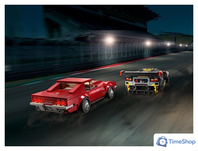 Конструктор LEGO Speed Champions 76903 Chevrolet Corvette C8.R and 1968 Chevrolet - Изображение №15 — Интернет-магазин Time-Shop