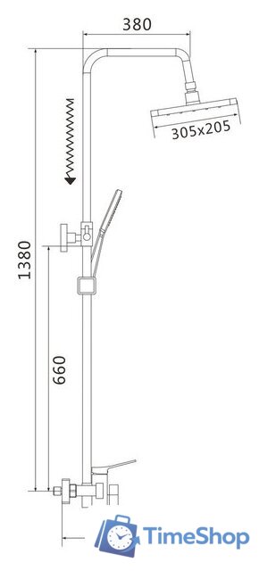 Душевая система  Shevanik S6136C - Изображение №26 — Интернет-магазин Time-Shop