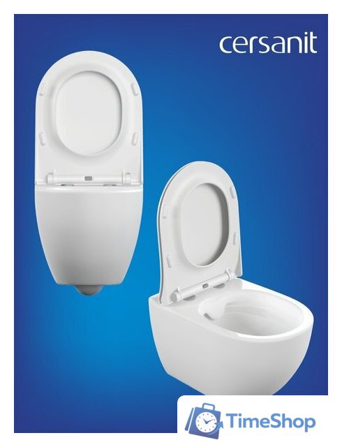 Унитаз подвесной Cersanit Brasko Smart Clean On DPL EO Slim LP 64824 - Изображение №5 — Интернет-магазин Time-Shop