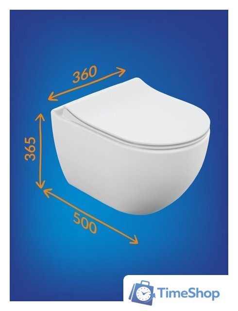 Унитаз подвесной Cersanit Brasko Smart Clean On DPL EO Slim LP 64824 - Изображение №13 — Интернет-магазин Time-Shop