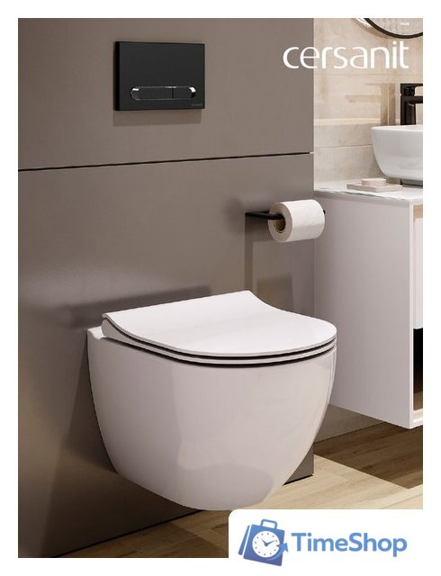 Унитаз подвесной Cersanit Brasko Smart Clean On DPL EO Slim LP 64824 - Изображение №4 — Интернет-магазин Time-Shop