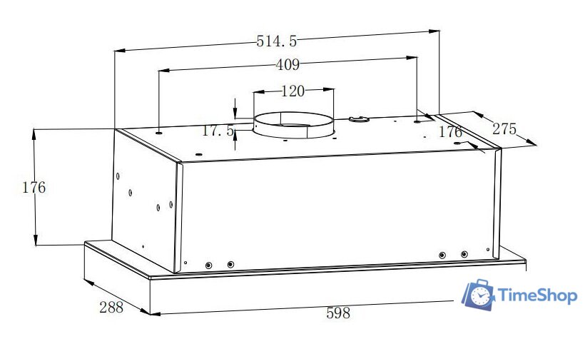 Кухонная вытяжка ZorG Platino 750 60 S (черный) - Изображение №8 — Интернет-магазин Time-Shop