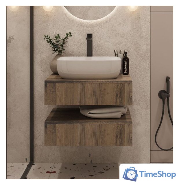  ЗОВ Тумба под умывальник Токио Премиум 60 TP260AWPTOC (аттик) - Изображение №1 — Интернет-магазин Time-Shop