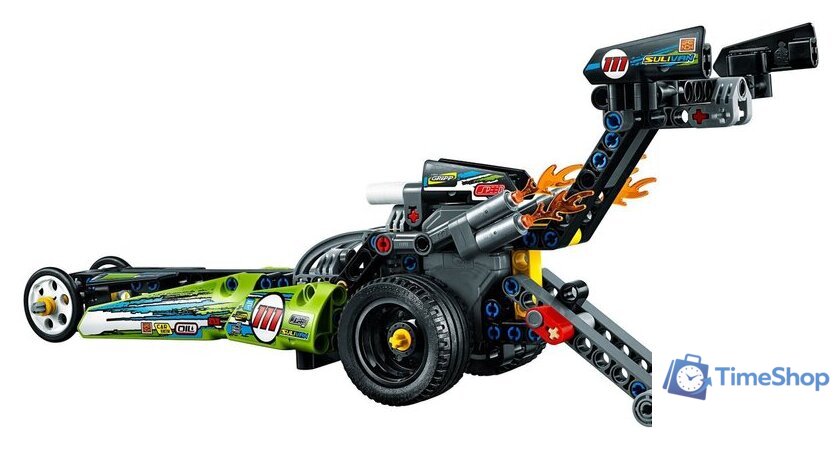 Конструктор LEGO Technic 42103 Драгстер - Изображение №9 — Интернет-магазин Time-Shop
