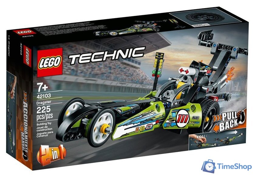 Конструктор LEGO Technic 42103 Драгстер - Изображение №1 — Интернет-магазин Time-Shop