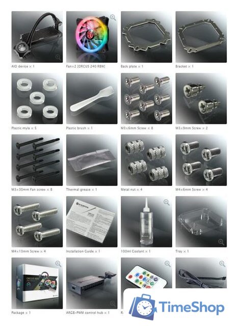Система жидкостного охлаждения для процессора Raijintek Orcus 240 RBW - Изображение №8 — Интернет-магазин Time-Shop