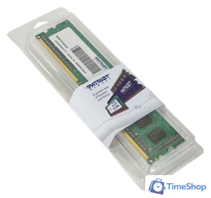 Оперативная память Patriot Signature 8GB DDR3 PC3-12800 (PSD38G16002) - Изображение №2 — Интернет-магазин Time-Shop