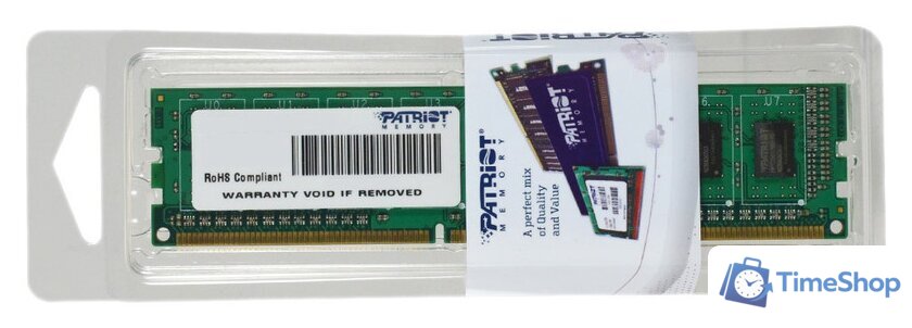 Оперативная память Patriot Signature 8GB DDR3 PC3-12800 (PSD38G16002) - Изображение №3 — Интернет-магазин Time-Shop