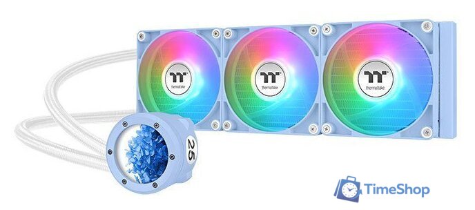 Система жидкостного охлаждения для процессора Thermaltake TH360 V2 Ultra ARGB Sync Hydrangea Blue CL-W420-PL12BU-A - Изображение №1 — Интернет-магазин Time-Shop