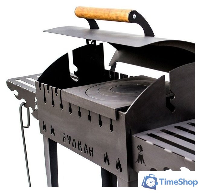 Мангал для дачи Вулкан Гриль М 5 мм на колесах - Изображение №5 — Интернет-магазин Time-Shop