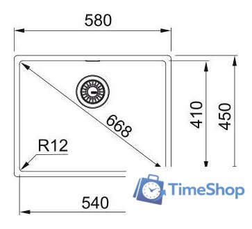 Кухонная мойка Franke BXX 210-54 127.0677.190 (стальной) - Изображение №2 — Интернет-магазин Time-Shop