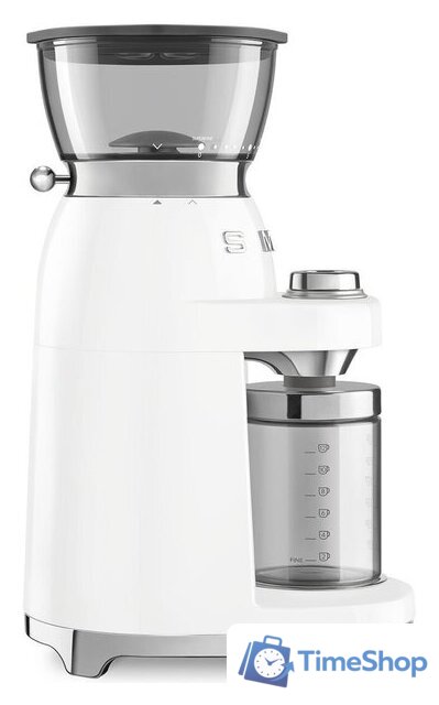 Электрическая кофемолка Smeg CGF03WHEU - Изображение №4 — Интернет-магазин Time-Shop
