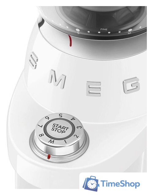 Электрическая кофемолка Smeg CGF03WHEU - Изображение №7 — Интернет-магазин Time-Shop