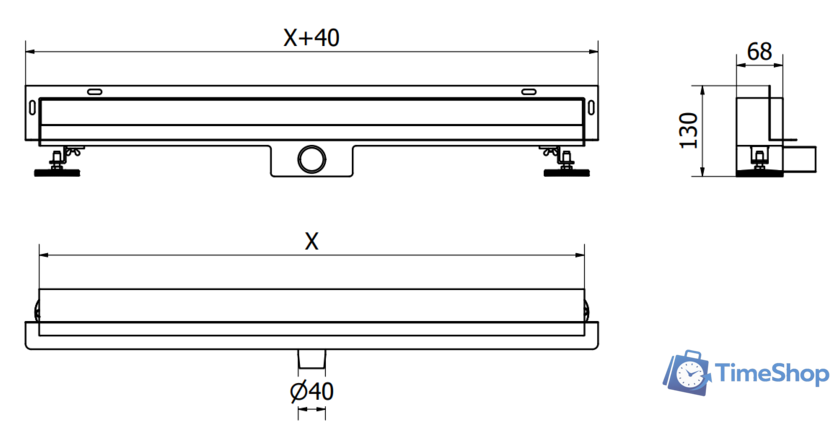 Трап/канал Mexen Flat Wall 1030110 - Изображение №7 — Интернет-магазин Time-Shop