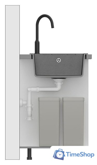 Кухонная мойка Quadron HB8210U5-G1_P2O - Изображение №4 — Интернет-магазин Time-Shop