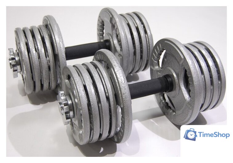 Набор гантелей Atlas Sport Хаммертон 2x19 кг - Изображение №2 — Интернет-магазин Time-Shop