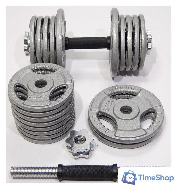 Набор гантелей Atlas Sport Хаммертон 2x19 кг - Изображение №3 — Интернет-магазин Time-Shop