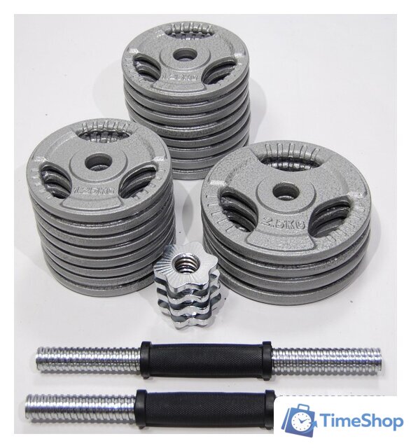 Набор гантелей Atlas Sport Хаммертон 2x19 кг - Изображение №4 — Интернет-магазин Time-Shop