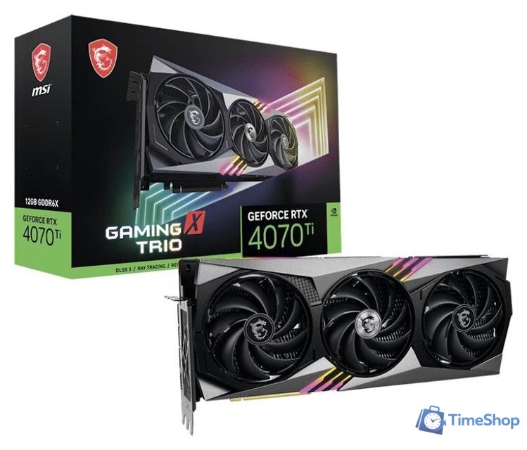 Видеокарта MSI GeForce RTX 4070 Ti Gaming X Trio 12G - Изображение №7 — Интернет-магазин Time-Shop