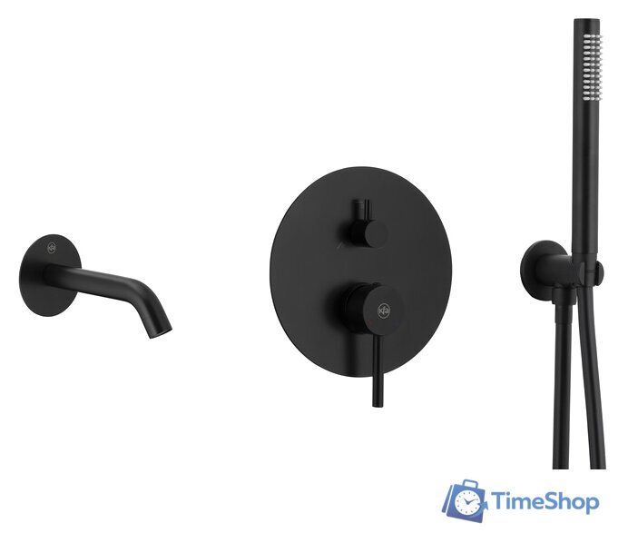 Душевой гарнитур  Armatura Moza Black 5039-401-81 - Изображение №1 — Интернет-магазин Time-Shop