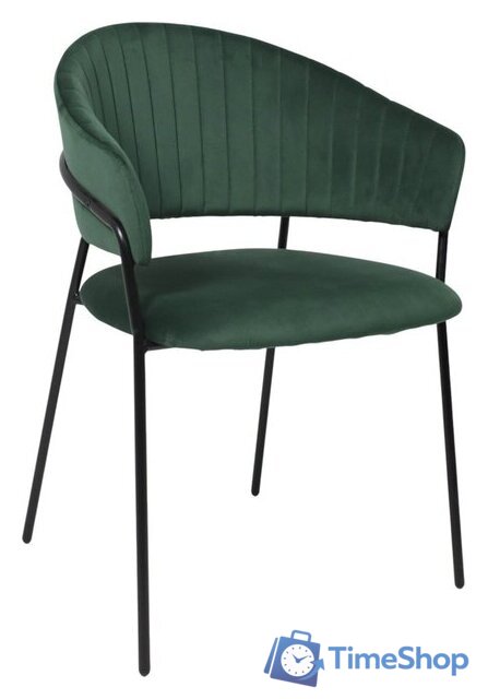 Стул с подлокотниками Алвест AV 433 (изумрудный бархат H-30/черный) - Изображение №1 — Интернет-магазин Time-Shop