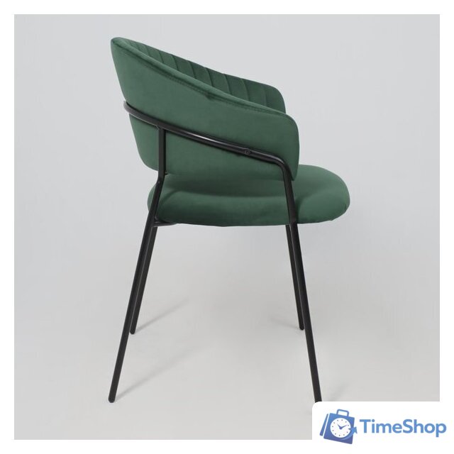 Стул с подлокотниками Алвест AV 433 (изумрудный бархат H-30/черный) - Изображение №9 — Интернет-магазин Time-Shop