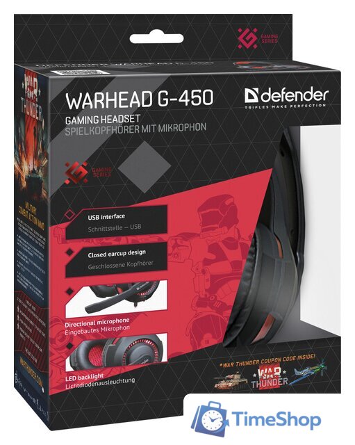Наушники Defender Warhead G-450 [64146] - Изображение №7 — Интернет-магазин Time-Shop